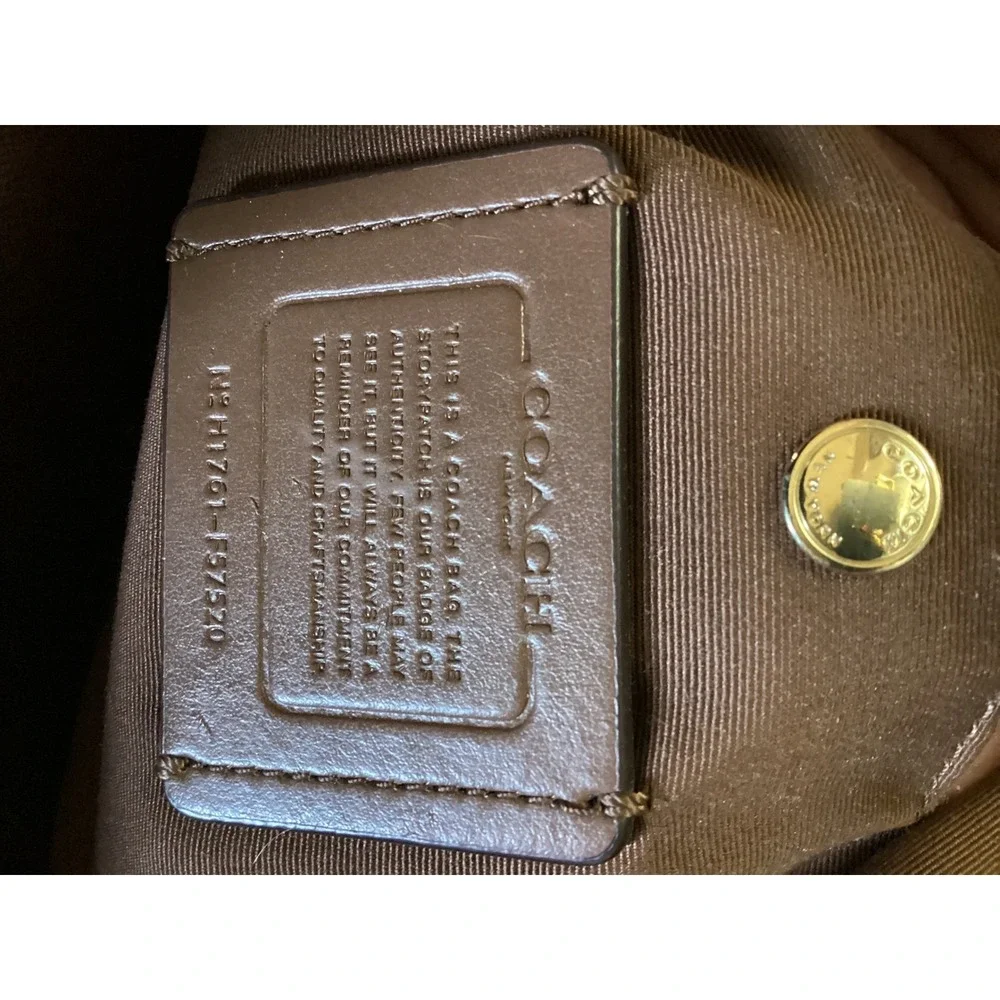 Coach Kelsey Satchel Saddle Brown Crossgrain Leather Handbag F57520 F1761